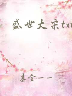盛世大宋txt