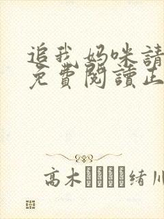 追我妈咪请排队免费阅读正版