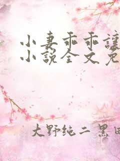 小妻乖乖让我宠小说全文免费阅读