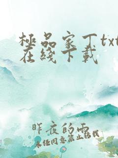 极品家丁txt在线下载