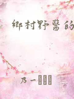乡村野医的小说