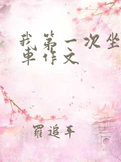我第一次坐公交车作文