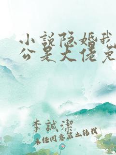 小说隐婚我的老公是大佬免费阅读