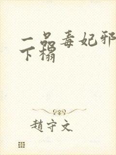 一品毒妃邪王滚下榻