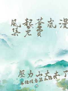 风起苍岚漫画全集免费