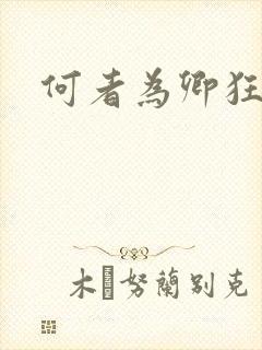 何者为卿狂