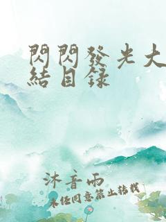 闪闪发光大团圆结目录