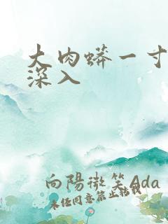 大肉蟒一寸寸地深入