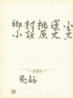 乡村桃运小神医小说原文免费阅读