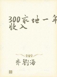 300亩地一年收入