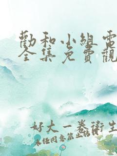 劝和小组电视剧全集免费观看