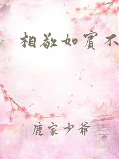 相敬如宾不相睹