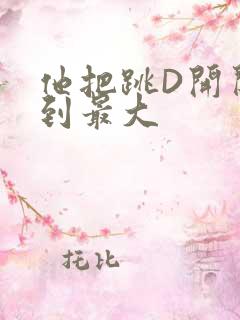 他把跳D开关开到最大