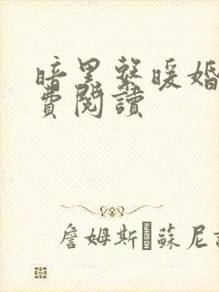 暗黑系暖婚 免费阅读