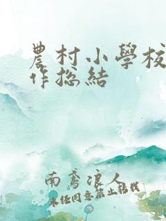 农村小学校长工作总结