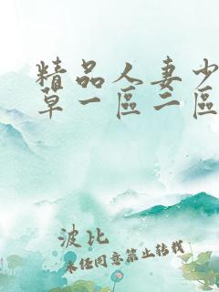 精品人妻少妇嫩草一区二区三区