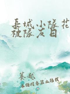 长城小队花木兰被队友日