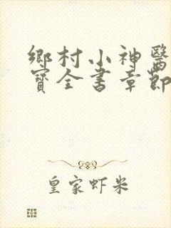 乡村小神医赵大宝全书章节