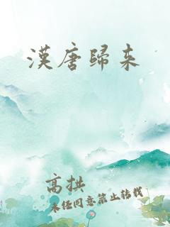 汉唐归来