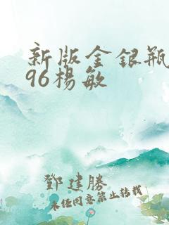 新版金银瓶1996杨敏