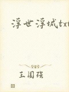 浮世浮城txt
