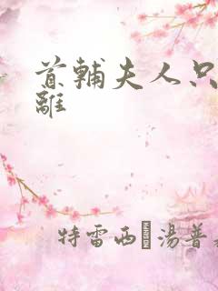 首辅夫人只想和离