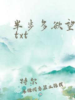 半步多欲望传说 txt