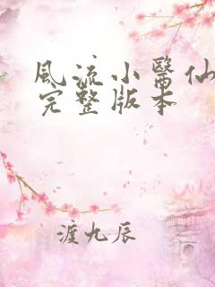 风流小医仙小说完整版本