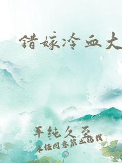 错嫁冷血大亨