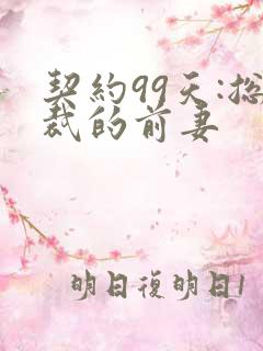 契约99天:总裁的前妻