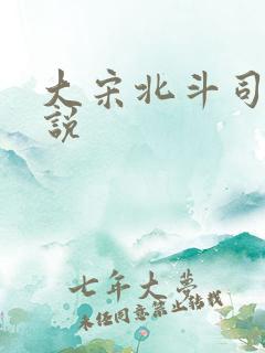 大宋北斗司 小说