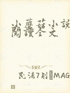 小蘑菇小说免费阅读全文