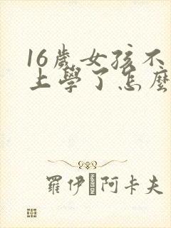 16岁女孩不想上学了怎么办