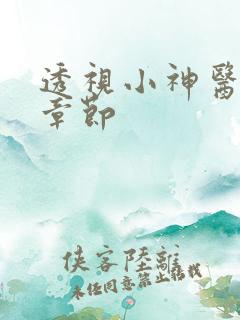 透视小神医最新章节