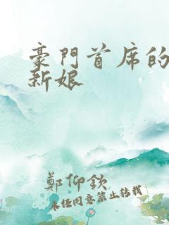 豪门首席的纸婚新娘
