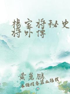 杨家将秘史薛家将外传