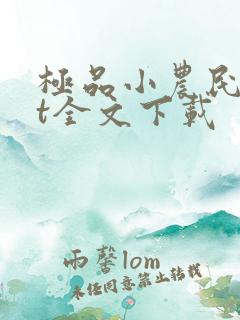 极品小农民txt全文下载