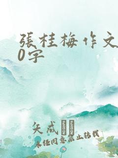 张桂梅作文300字