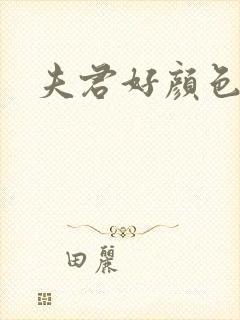 夫君好颜色