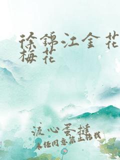 徐锦江金花瓶楷梅花