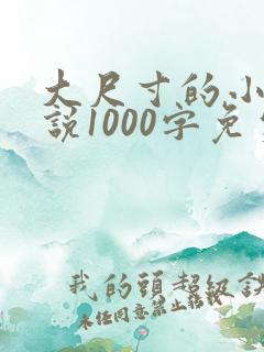 大尺寸的小黄说说1000字免费