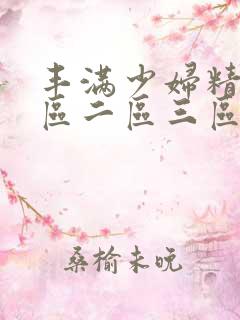 丰满少妇精品一区二区三区