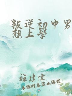 叛逆初中男孩不想上学