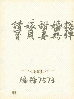 错嫁甜婚总裁的宝贝妻无弹窗在线阅读