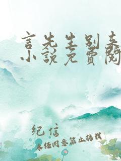 言先生别来无恙小说免费阅读