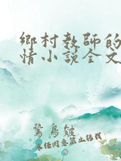 乡村教师的荒唐情小说全文免费