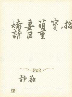 娇妻萌宝,总裁请自重