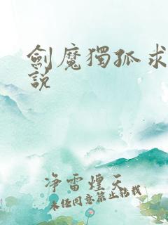 剑魔独孤求败小说