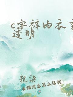 c字裤内衣秀全透明