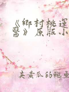 《乡村桃运小神医》原版小说